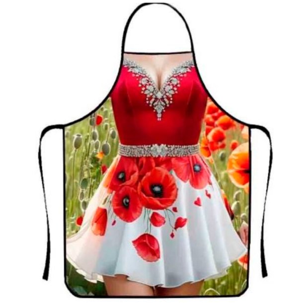 Forkl�de - Kvinde i r�d kjole