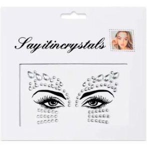 Rhinsten � selvkl�bende ansigtssten (Face Gems) - silver