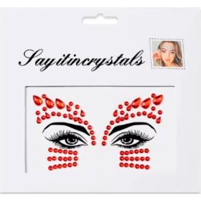 Rhinsten � selvkl�bende ansigtssten (Face Gems) - r�d
