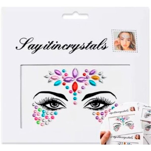 Rhinsten � selvkl�bende ansigtssten (Face Gems) - flere farver