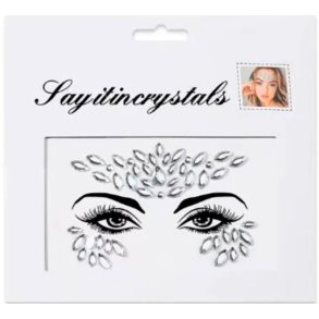 Rhinsten � selvkl�bende ansigtssten (Face Gems) - s�lv