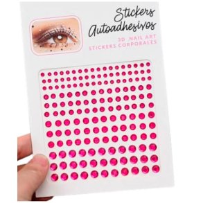 Rhinsten � selvkl�bende ansigtssten (Face Gems) - pink