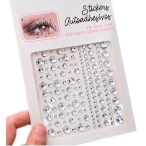 Rhinsten � selvkl�bende ansigtssten (Face Gems) - silver