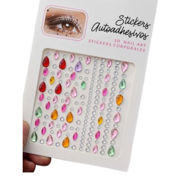 Rhinsten � selvkl�bende ansigtssten (Face Gems) - dr�ber