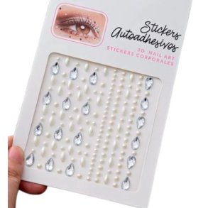 Rhinsten � selvkl�bende ansigtssten (Face Gems) - s�lv