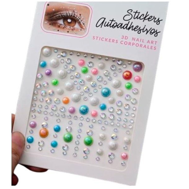 Rhinsten � selvkl�bende ansigtssten (Face Gems) - Flere farver