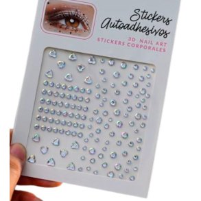 Rhinsten � selvkl�bende ansigtssten (Face Gems) - s�lv