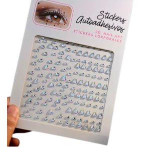 Rhinsten � selvkl�bende ansigtssten (Face Gems) - s�lv