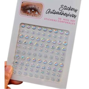 Rhinsten � selvkl�bende ansigtssten (Face Gems) - s�lv