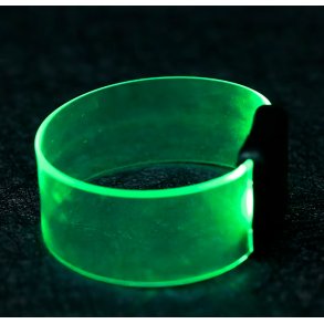 Armb�nd med LED lys - Gr�n