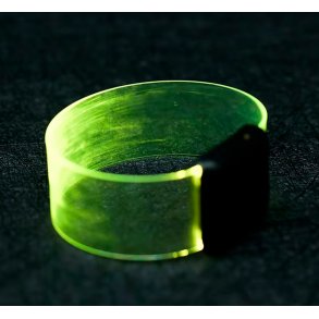 Armb�nd med LED lys - gul