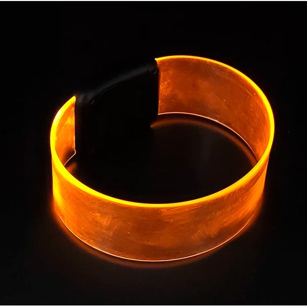 Armb�nd med LED lys - orange