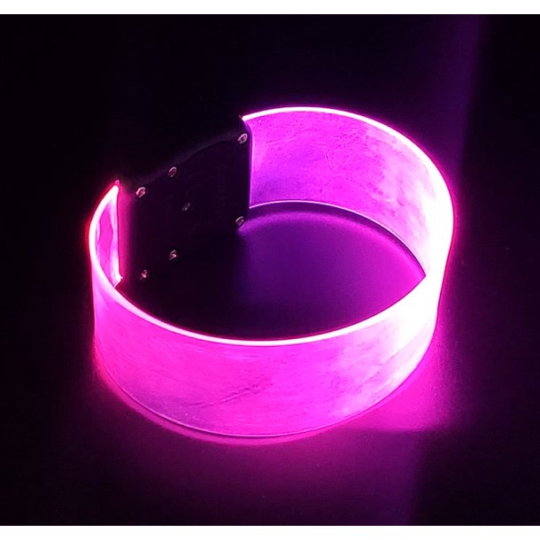 Armb�nd med LED lys - pink