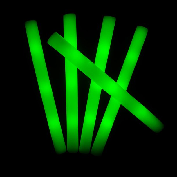 LED lysende skumstav � 48 cm (gr�n)