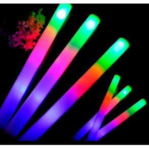 LED lysende skumstav � 48 cm (Multicolor)