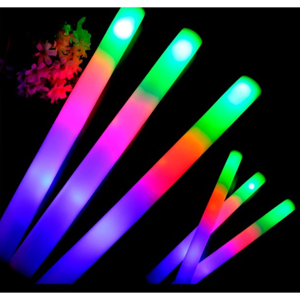 LED lysende skumstav � 48 cm (Multicolor)