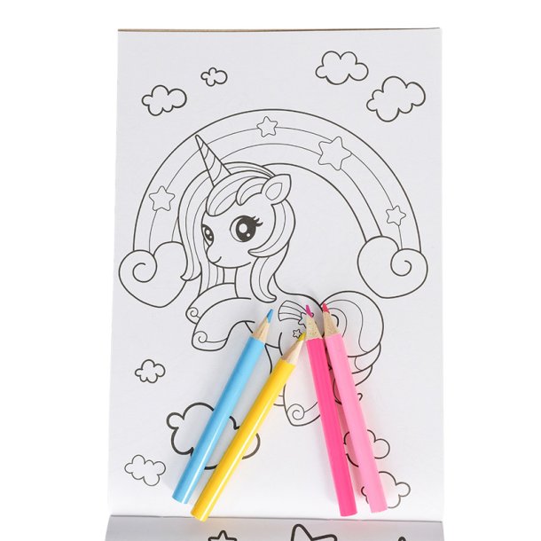Unicorns Colouring Set � Maleb�ger med farver