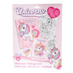 Unicorns Colouring Set � Maleb�ger med farver
