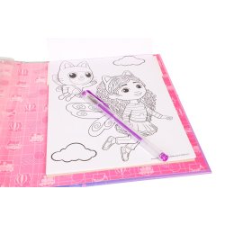 Gabby�s Dollhouse aktivitetsbog med gelpenne