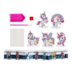 Unicorn diamond painting � kreativt s�t