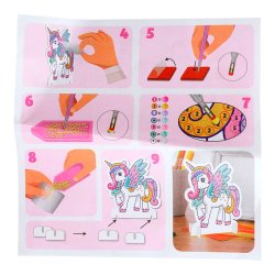 Unicorn diamond painting � kreativt s�t