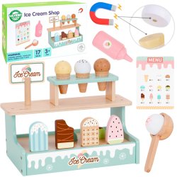 WOOPIE GREEN Tr�-isbutikss�t med isbod 16 dele