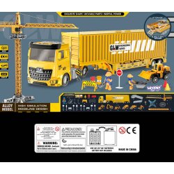 Bygges�t lastbil 6-i-1 med tilbeh�r fra WOOPIE 