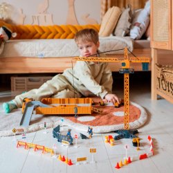 Bygges�t lastbil 6-i-1 med tilbeh�r fra WOOPIE 