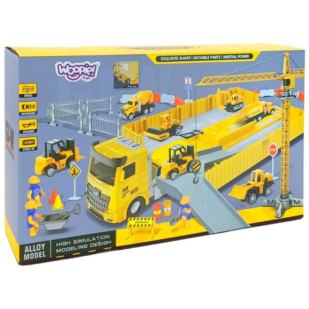 Bygges�t lastbil 6-i-1 med tilbeh�r fra WOOPIE 