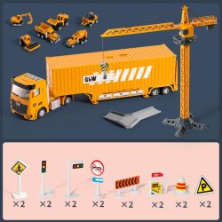 Bygges�t lastbil 6-i-1 med tilbeh�r fra WOOPIE 