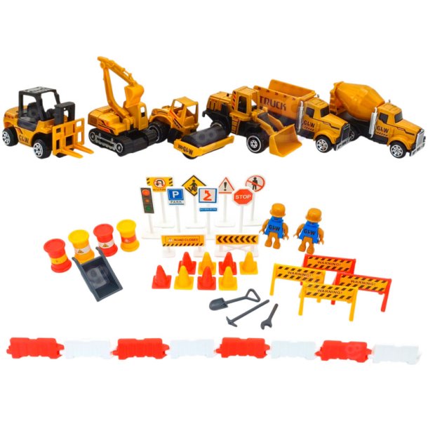 Bygges�t lastbil 6-i-1 med tilbeh�r fra WOOPIE 