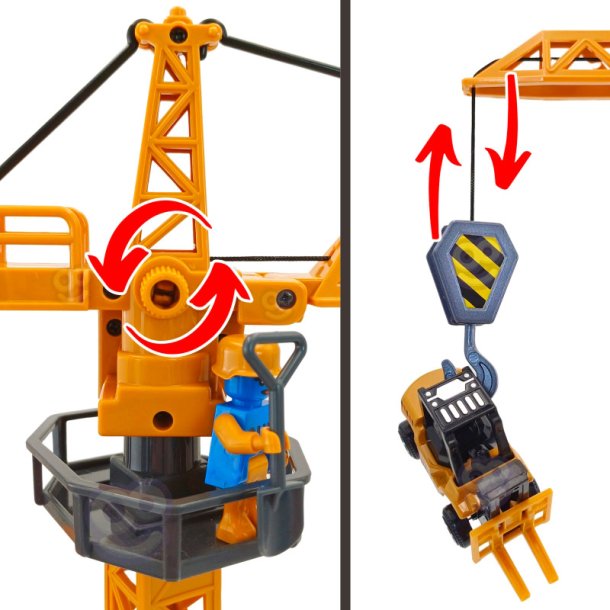 Bygges�t lastbil 6-i-1 med tilbeh�r fra WOOPIE 