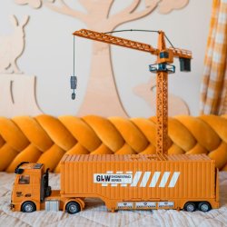 Bygges�t lastbil 6-i-1 med tilbeh�r fra WOOPIE 