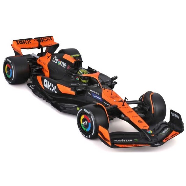Burago F1 McLaren MCL38 2024 med Hjlm Norris 1:24
