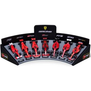 F1 Ferrari deluxe gavest med display stand 1:43