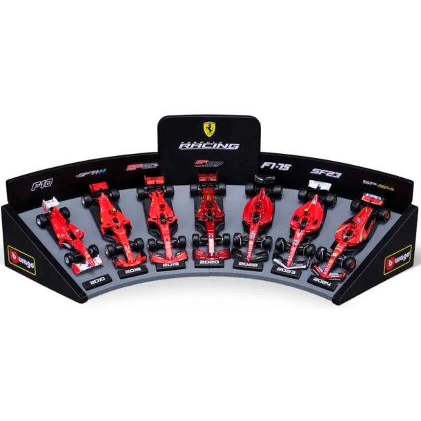 F1 Ferrari deluxe presentset med displaystll 1:43