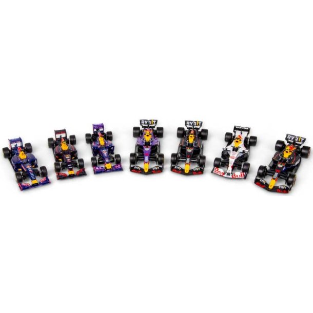 Burago F1 Red Bull Racing deluxe presentset 1:43 med display