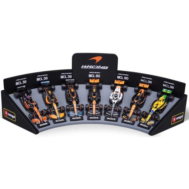 Burago F1 McLaren deluxe presentset 1:43 med display