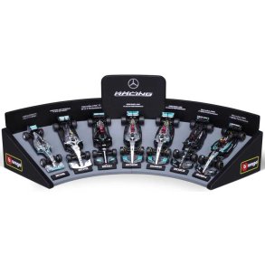Burago F1 Mercedes AMG deluxe gavest 1:43 med display