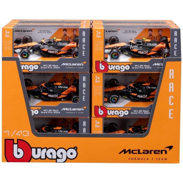 Burago F1 McLaren MCL38 2024  Norris 1:43