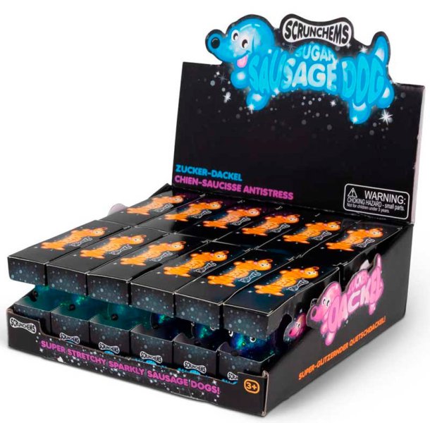 Scrunchems sugar sausage dog � assorteret