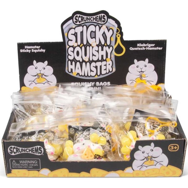 Scrunchems sticky squishy hamster