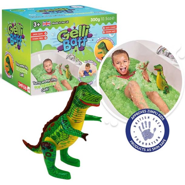 Zimpli Kids Gelli Baff med oppustelig dinosaur