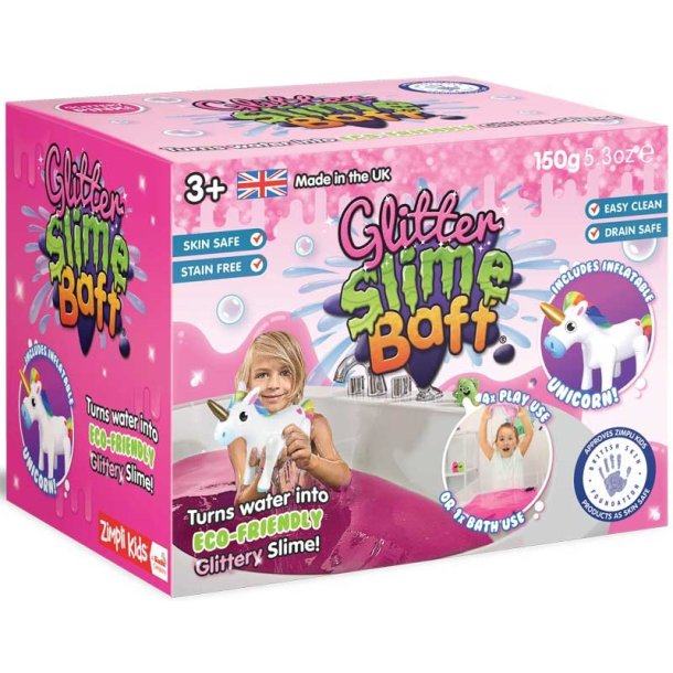 Zimpli Kids glitter slim med oppustelig enhj�rning