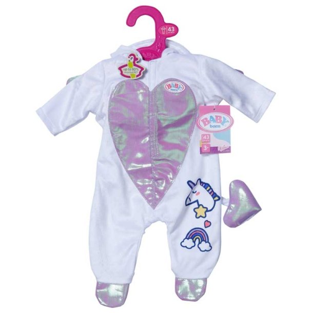 BABY born enhjrning dragt 43 cm