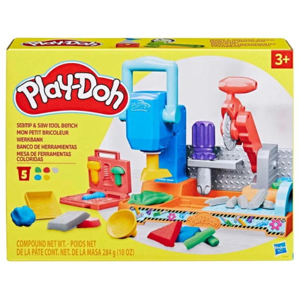 Play-Doh v�rkt�jsb�nk med modellervoks og tilbeh�r