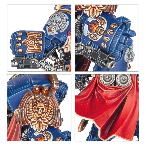 Ultramarines Chapter Master Marneus Calgar i Antilochus' rustning