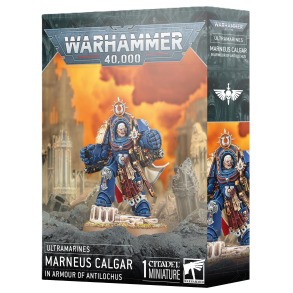 Ultramarines Chapter Master Marneus Calgar i Antilochus' rustning