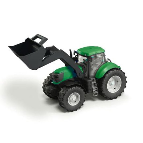 Gr�n traktor med frontl�sser � 40 cm