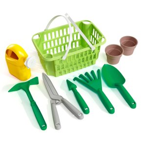 Haves�t med kurv i plast og redskaber